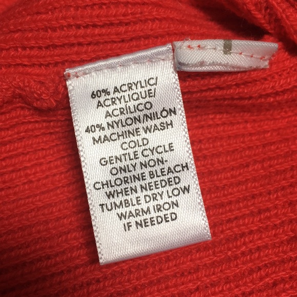 Loft Pink Striped Sweater with Red - Picture 3 of 4